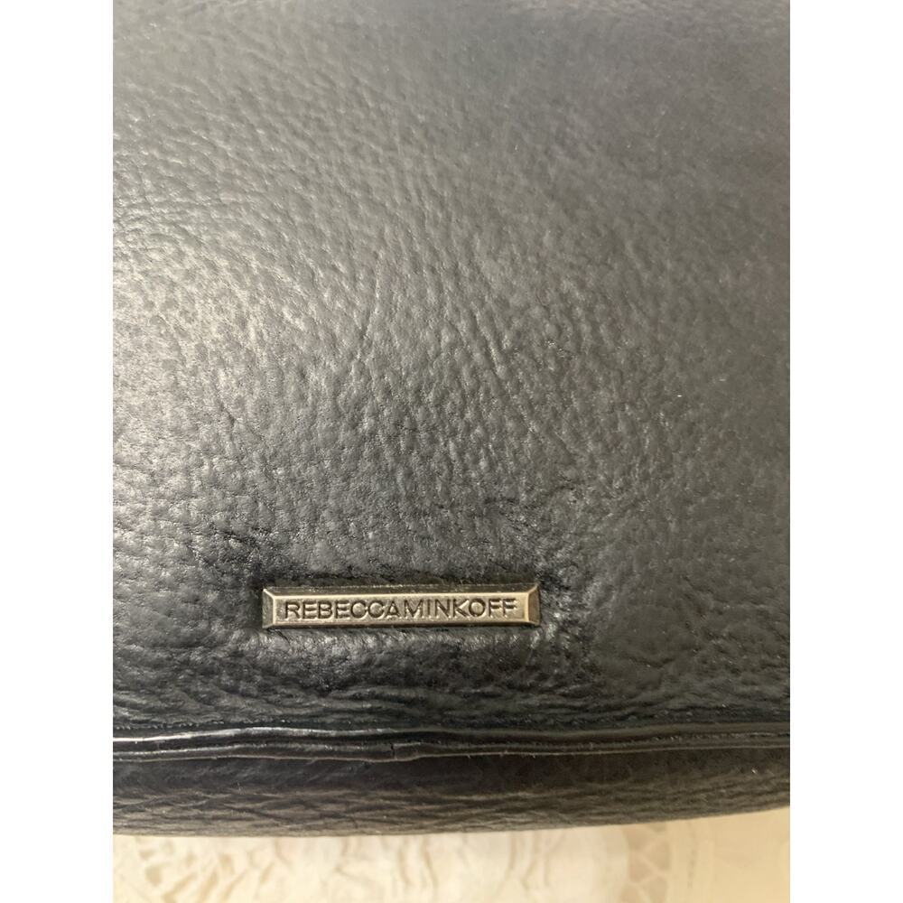 Rebecca Minkoff Small Love Black Leather Crossbody Bag Chain Turn Lock Quilted - Picture 7 of 12